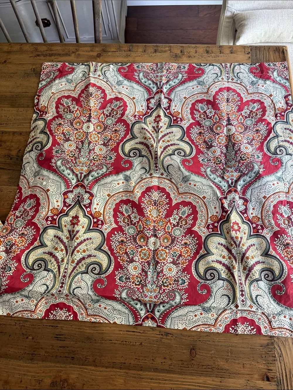 NWOT! Pottery Barn King Paisley Medallion Duvet Cover with 3 Euro Shams